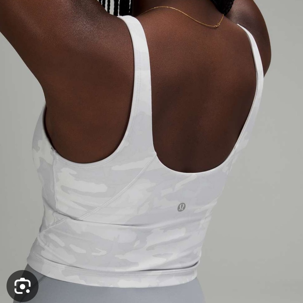 Lululemon White Camo Align Tank Top